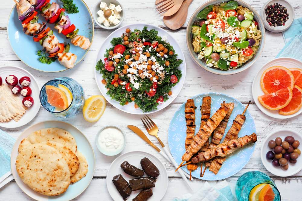 Foods from the mediterranean diet